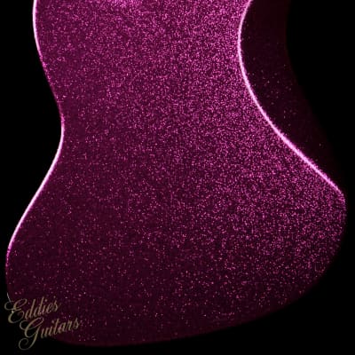 Suhr Eddie's Guitars Exclusive Roasted Classic JM Mastery - Magenta Sparkle image 4