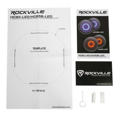 (2) Rockville HC85B-LED 8" 700 Watt In-Ceiling Home Theater Speakers w/ Blue LED image 9