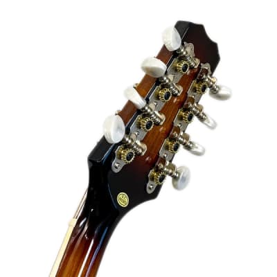 BeaverCreek Spruce Top A-Style Mandolin - Left Handed - Gig Bag Included image 5
