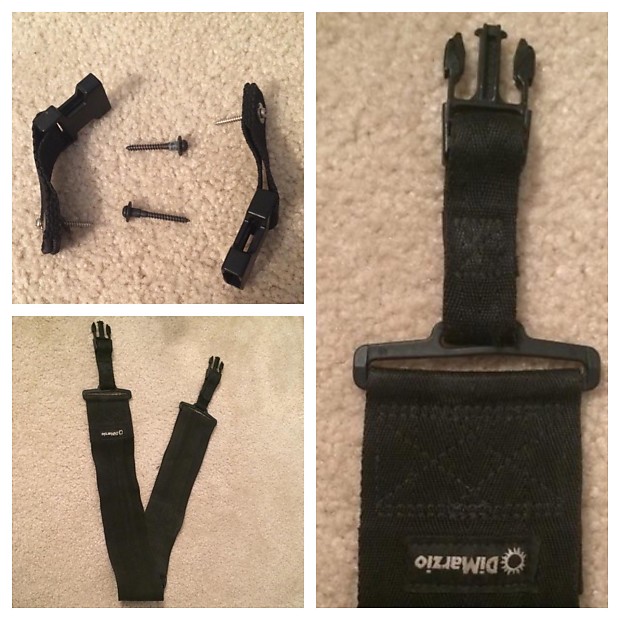 Dimarzio Cliplock Strap Locks Black Reverb