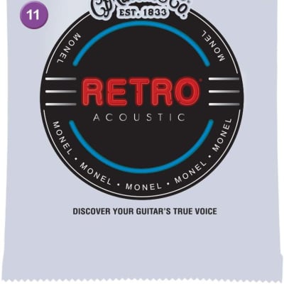 Martin Mm11 Custom Light 11 52 Retro® Acoustic Guitar Strings image 1