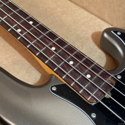 Fender USA American Professional II Jazz Bass 4 String Electric Bass Guitar Mercury image 7