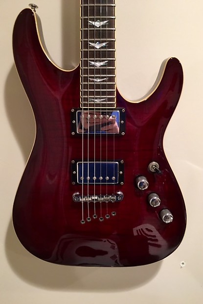 Schecter C1 plus Transparent Red Beautiful | Reverb