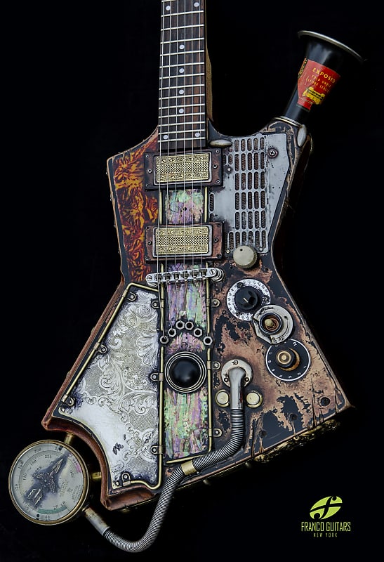 Electric Guitar # 52 Explophonix - Steampunk / Dieselpunk
