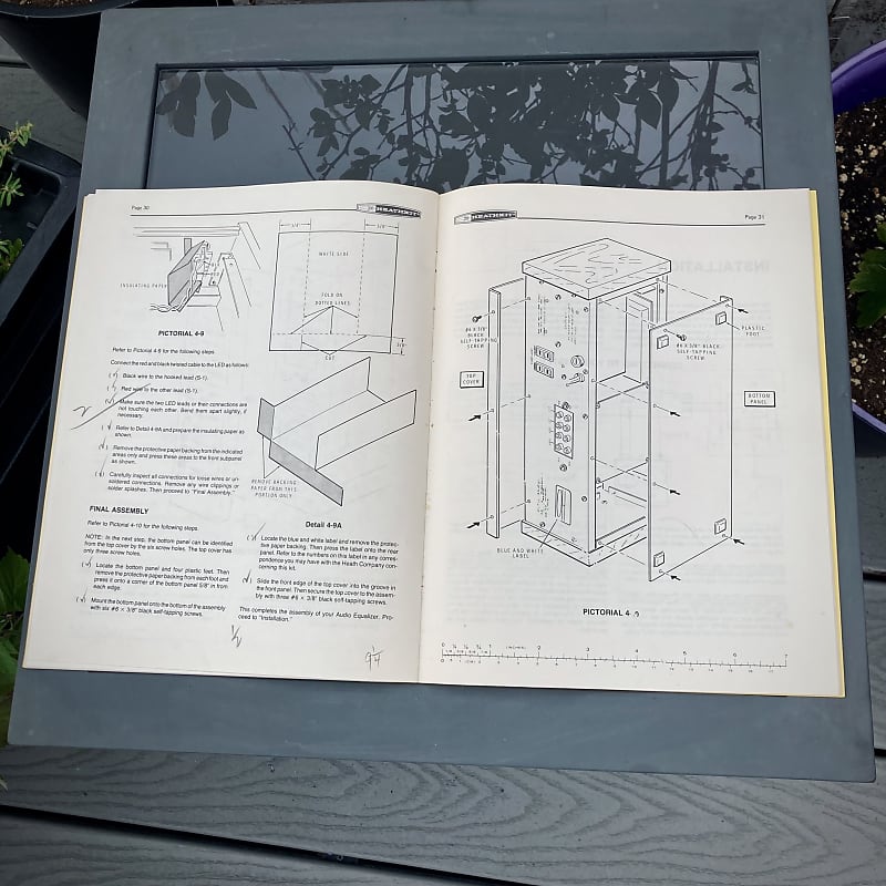 Fashion Heathkit - AD-1305 - HiFi Audio Equalizer - 5-Band Stereo Graphic EQ - 1970s - with Manual + Paperwork