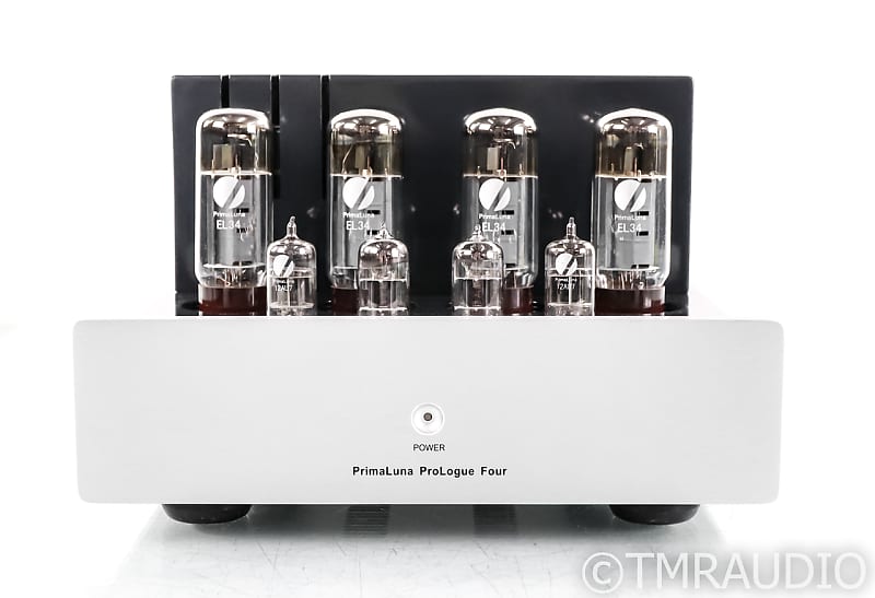 PrimaLuna ProLogue Four Stereo Tube Power Amplifier; Silver (SOLD) image 1