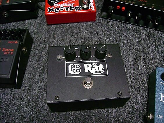 Pro Co The Rat (re issue with LM308 chip) modded by Keeley