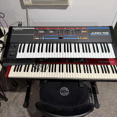 Roland Juno-106 61-Key Programmable Polyphonic Synthesizer 1984 - 1985 - Black