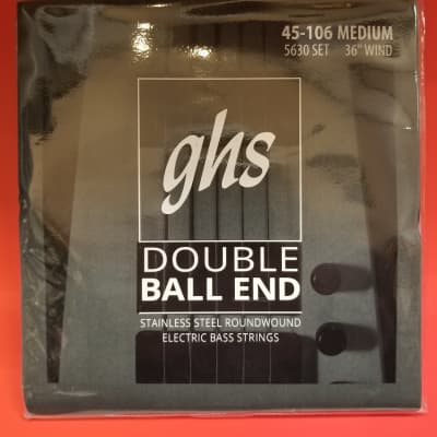 GHS Steinberger Double Ball End Bass Strings, Stainless Steel Roundound 45-106 image 1