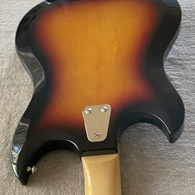 1967 Hagstrom II F-200 Electric Guitar Sunburst + Original Case + Adjustment Tools Made in Sweden Collector Condition image 19