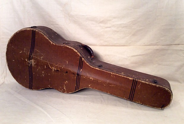 Vintage Gibson Geib ES 150 Charlie Christian Tweed Stripe Guitar Case Circa 1930 s