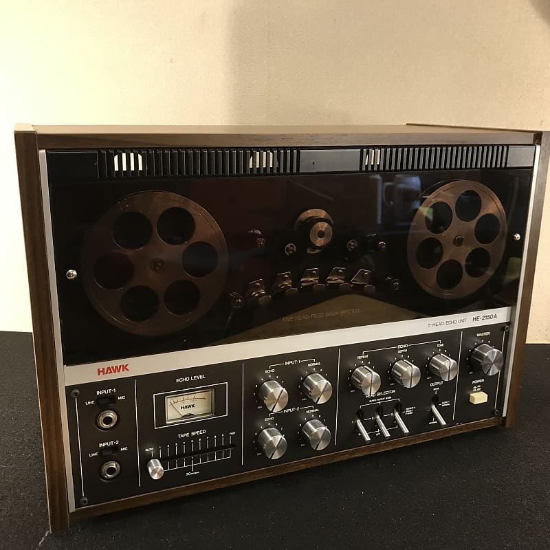 Rare and gorgeous Hawk HE-2150A reel to reel tape echo/delay. See video  Demo of this machine