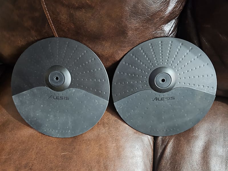 2x Alesis 10 in Cymbal w/choke Black; works with Nitro, Reverb