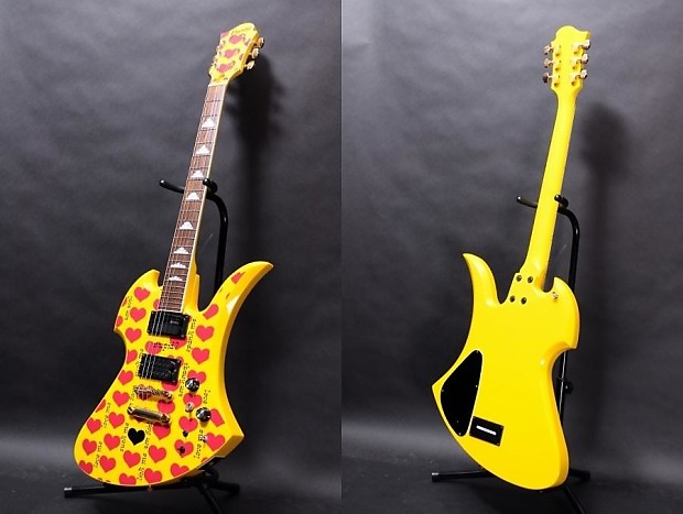 Fernandes Burny MG145S MG-145S HY Heart Yellow X-Japan 'hide' model with  Sustainer