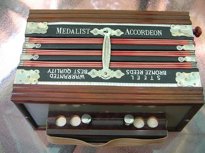 Vintage Medalist Accordion Accordeon / Concertina in Original Reverb