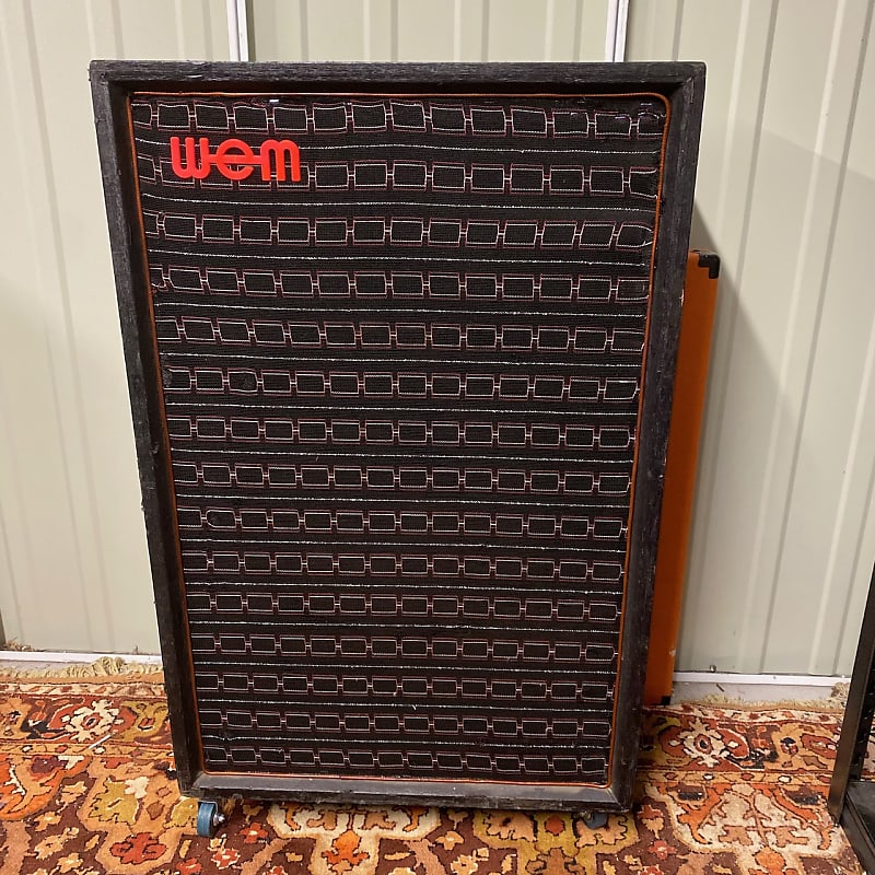 Vintage 1970s WEM Watkins Starfinder Bass 100 1x18 Amplifier Cabinet w/ Goodmans image 1