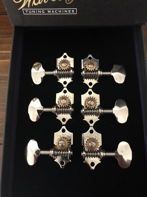 Waverly Tuners 4063 Nickel With Butterbean Knobs Reverb
