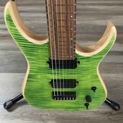 Skervesen Guitars Raptor-7 2022 - Lime Green image 6