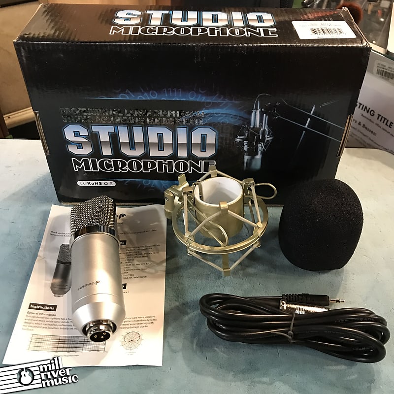 Fosman Stereo Condenser Mic for Podcasting/Home Recording Open Box