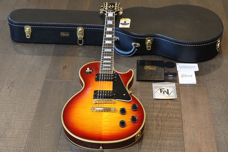 Custom Order! 2023 Gibson Les Paul Custom Quilted Cherry Sunburst One-Off + COA OHSC (5793) image 1