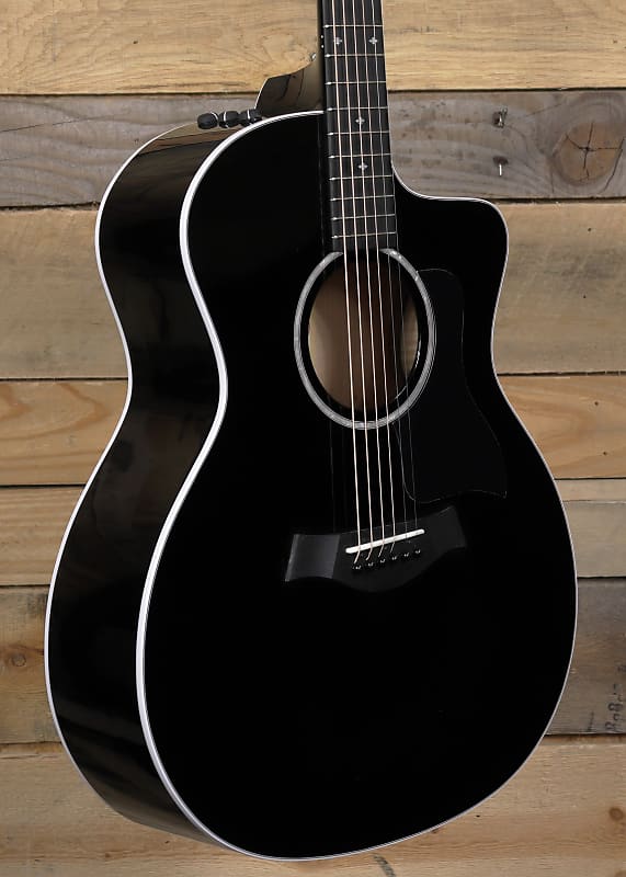 Taylor 214ce Deluxe Acoustic/Electric Guitar Black w/ Case image 1