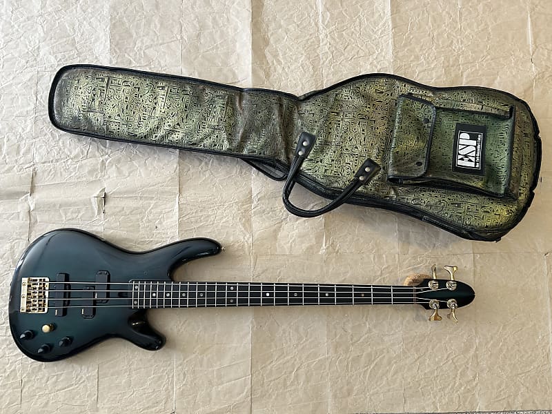 Yamaha Motion Bass guitar LB-1 1986-89 Greenburst Japan Neckthrough Ebony  Fretboard electric bass