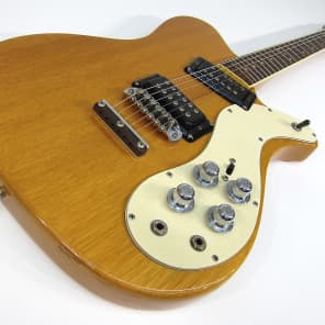 Vintage 1972-1973 Mosrite 350 Stereo Solid Body Electric Guitar Natural Mahogany Clean All Original! image 7