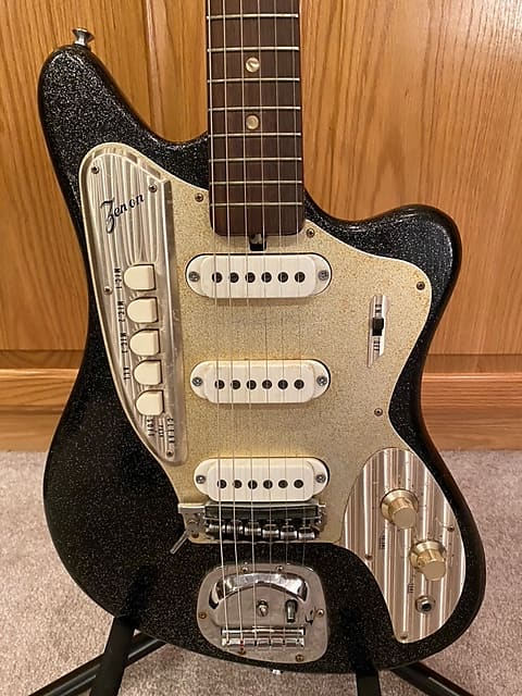 Zenon ZES-220 1960s Black Sparkle | Reverb