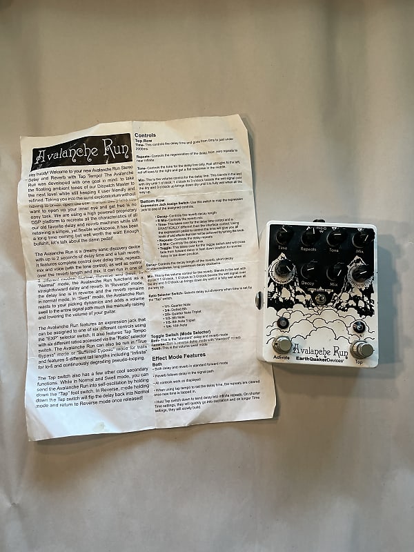 EarthQuaker Devices Avalanche Run Stereo Reverb & Delay with Tap Tempo Limited Edition