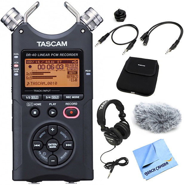 Tascam DR-40 Portable Digital Recorder with Accessory | Reverb Canada