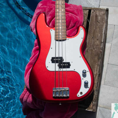 2004 Fender PB Standard Precision Bass - Candy Apple Red - Made in