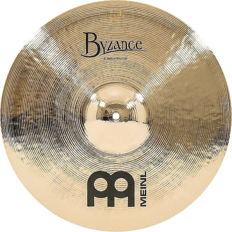 Meinl Byzance Brilliant B18MTC-B 18" Medium Thin Crash Cymbal  (w/ Video Demo) image 1