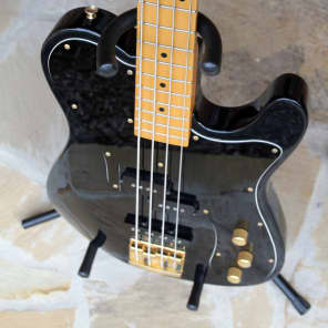 Fernandes TEB-1 1990 Black & Gold Japanese Telecaster Bass Guitar Rare image 4