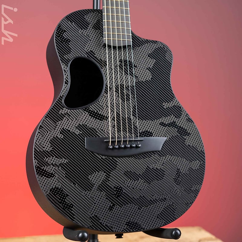McPherson Touring Carbon Fiber Acoustic-Electric Guitar Camo Top Black Hardware image 1