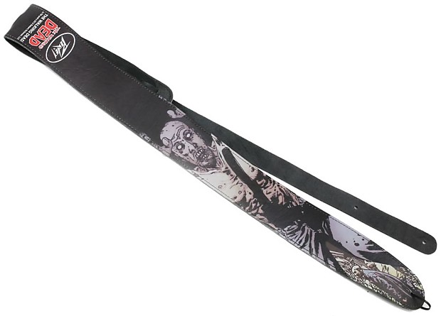 Peavey PV03019740 The Walking Dead 2.5" Leather Guitar Strap image 1