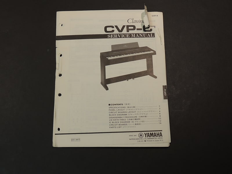 Yamaha CVP-6 Service Manual [Three Wave Music]