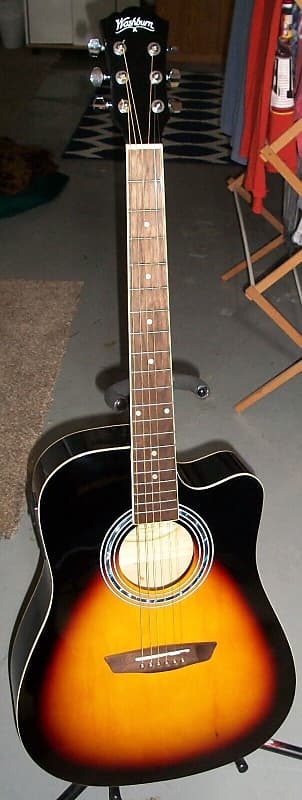 Washburn Vintage Series WA90CEVSB Acoustic-Electric Guitar - Sunburst