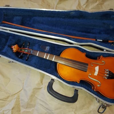 Kiso Suzuki No.7 sized 1/2 violin with case, Japan 1979, Need Re-Glue for sale