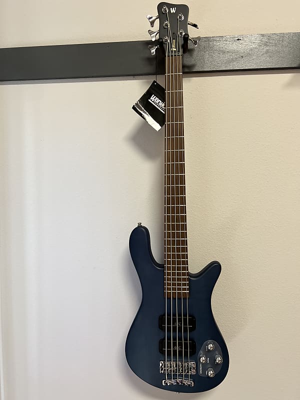 Warwick Rockbass Streamer Standard 5-String Bass-Ocean Blue Transparent Satin W/ Gig Bag image 1