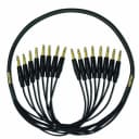 Mogami GOLD 8 TRSTRS-25 TRS 1/4" - TRS 1/4" 8-Channel Snake with Gold Contacts 2932 Cable - 25 feet