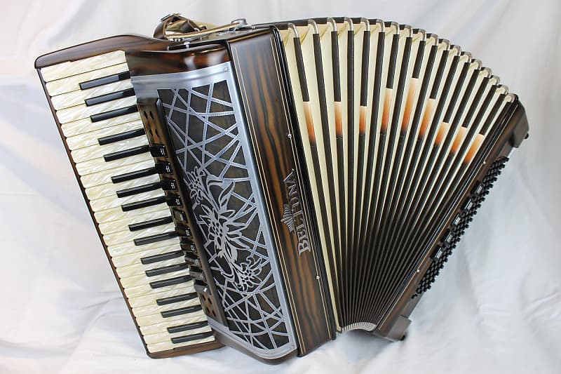 NEW Ebony Beltuna Alpstar IVC PIano Accordion LMMM 42 120 | Reverb