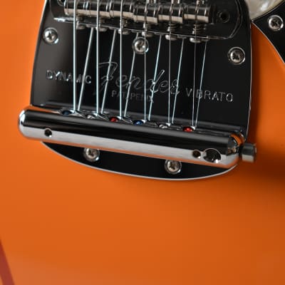 2021 Fender Japan FSR Traditional II ‘60s Competition Mustang Capri Orange w/Matching Headstock w/Fender Hardcase, MIJ, Offset, JDM image 7