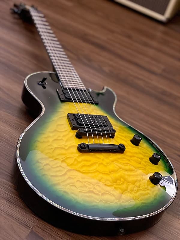 Schecter Hellraiser Solo-II Passive in Dragon Burst | Reverb