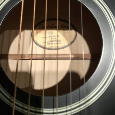 Recording King RPS-7-MBK Dirty 30's Series 7 Single-0 Acoustic Guitar Matte Black image 3