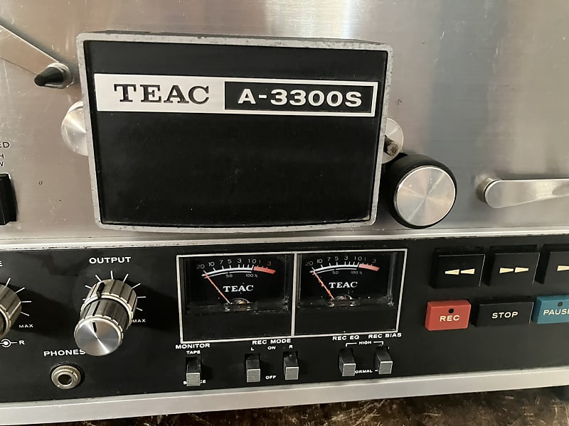 SEE VIDEO! TEAC 3300S 4 track 10.5 inch reel to reel tape deck recorder  w/Original Box