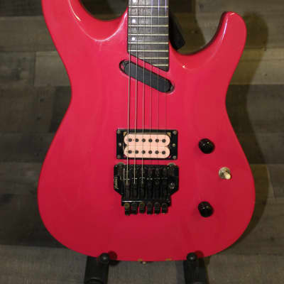 Epiphone 935i 1989-90 Bright Pink, super Rare with Kahler With Non original Hard case image 1
