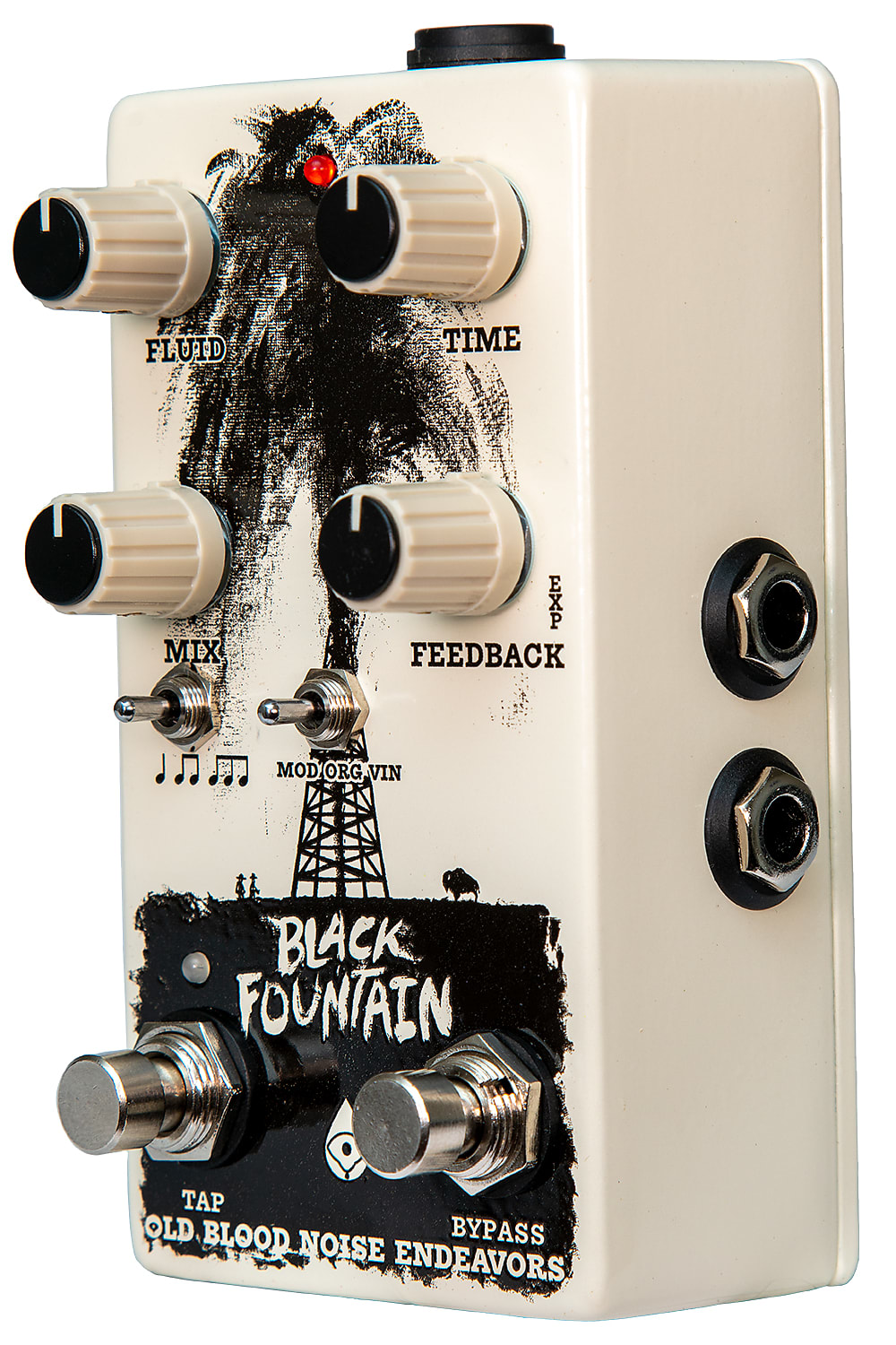 Old Blood Noise Endeavors Black Fountain V3 Oil Can Delay Pedal Tap Tempo