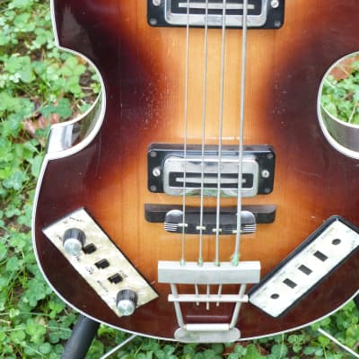 Hofner beatle bass 500/1 left hand right hand  1969 sunburst image 3