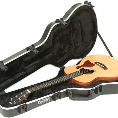 SKB GS-Mini Taylor Guitar Shaped Hardshell Case with TSA-Compliant Locks and Molded-In Bumpers image 1