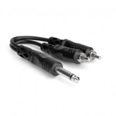 Hosa YPR-124 Y Cable, 1/4 in TS to Dual RCA image 1